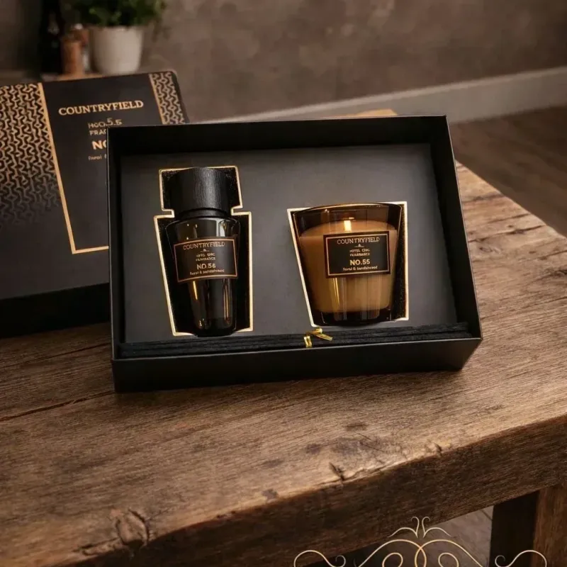 Countryfield Cadeaupakket met Kaars en Geurstokken – Sfeervol Geschenk