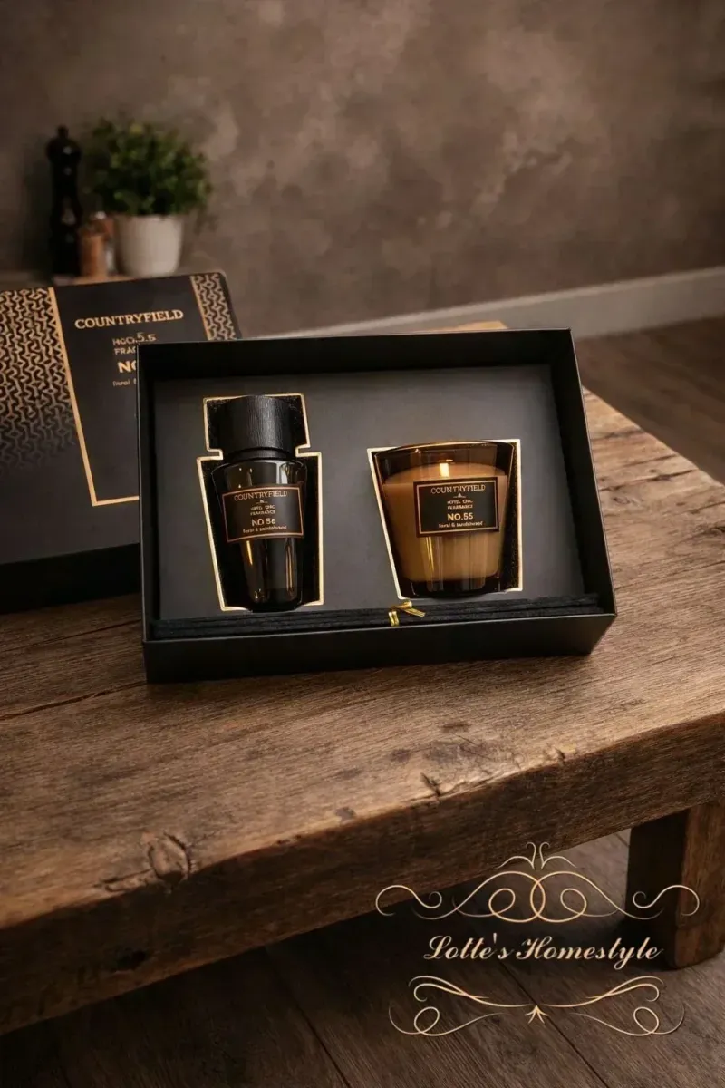 Countryfield Cadeaupakket met Kaars en Geurstokken – Sfeervol Geschenk