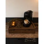 Landelijke houten koffielade