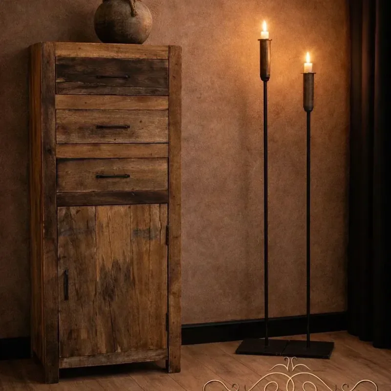 Oude Houten Truckwood Ladekast – Landelijk en Robuust