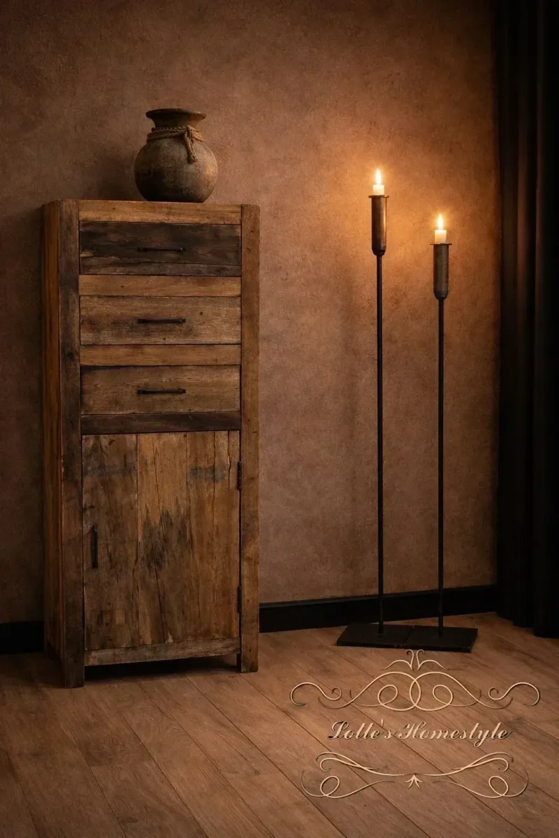 Oude Houten Truckwood Ladekast – Landelijk en Robuust