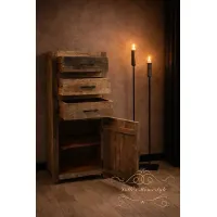 Oude Houten Truckwood Ladekast – Landelijk en Robuust