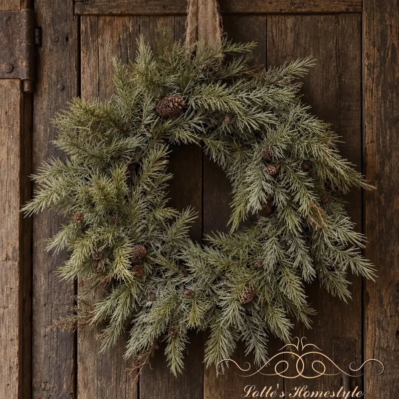Groene kerstkrans – circa Ø 70 cm