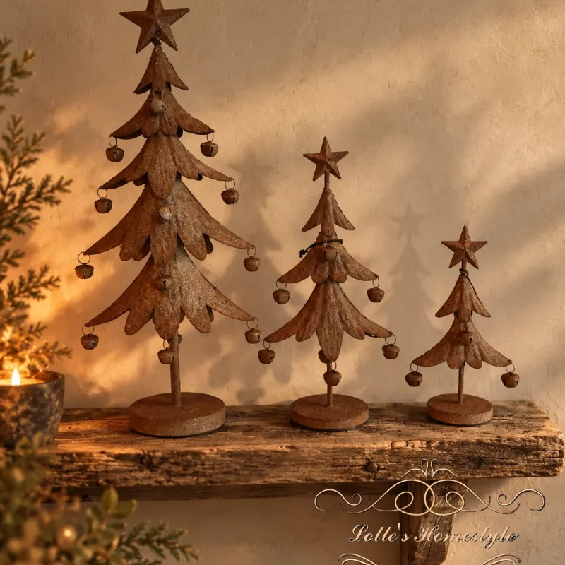 Roestkerstboom met belletjes
