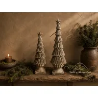 Stenen kerstboom met ster S