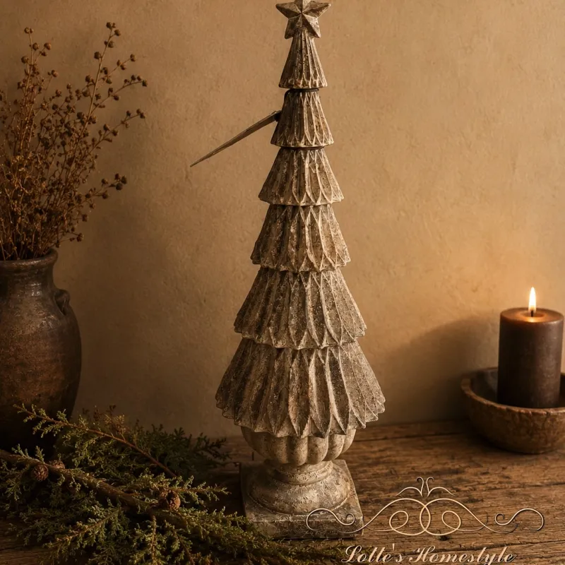 Stenen kerstboom met ster M
