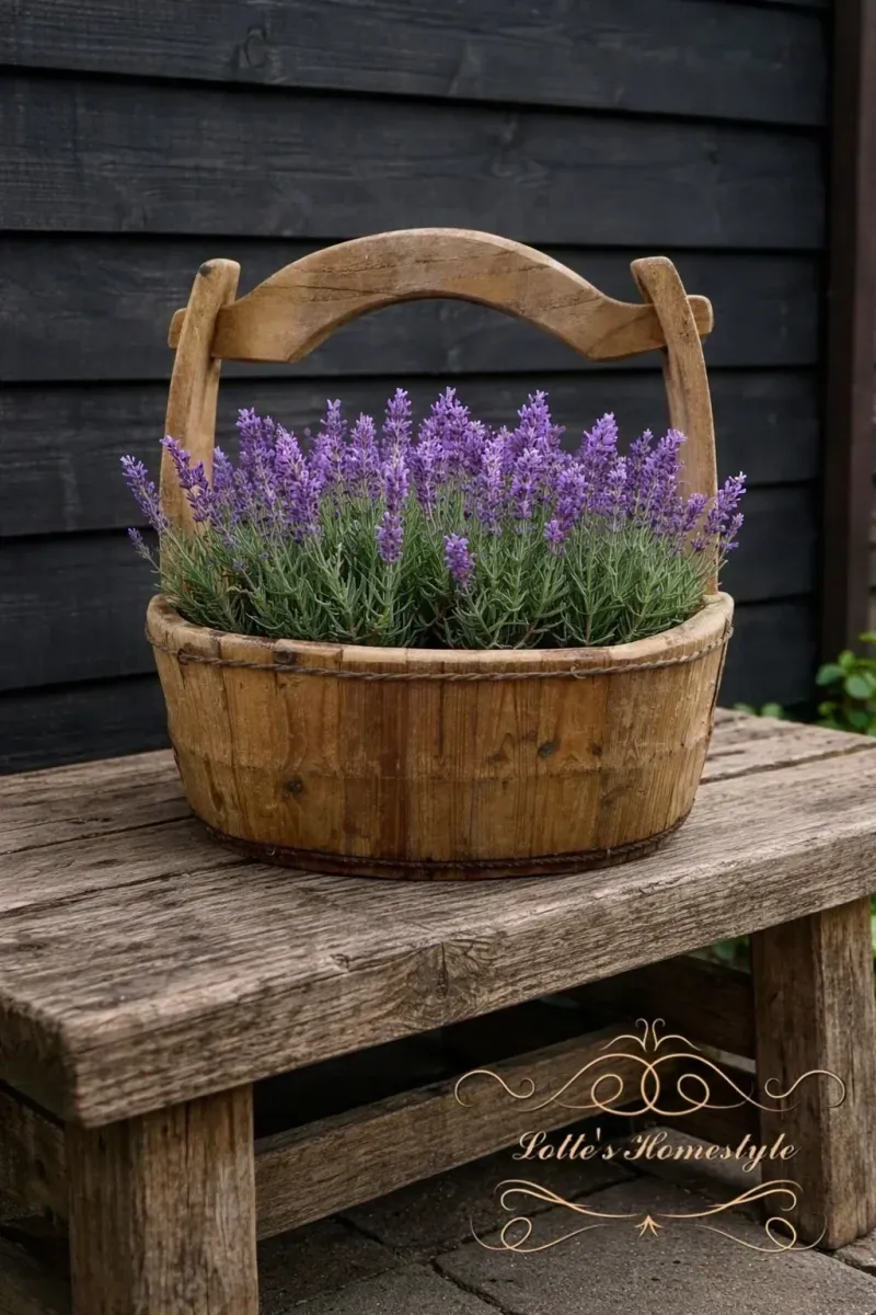 Houten Bloembak Landelijk – Sfeervolle Plantenbak van Hout