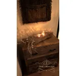 Complete decoratieset in houten trog