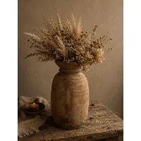 Oude houten Nepalese pot 