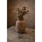 Oude Nepalese Houten Pot 1