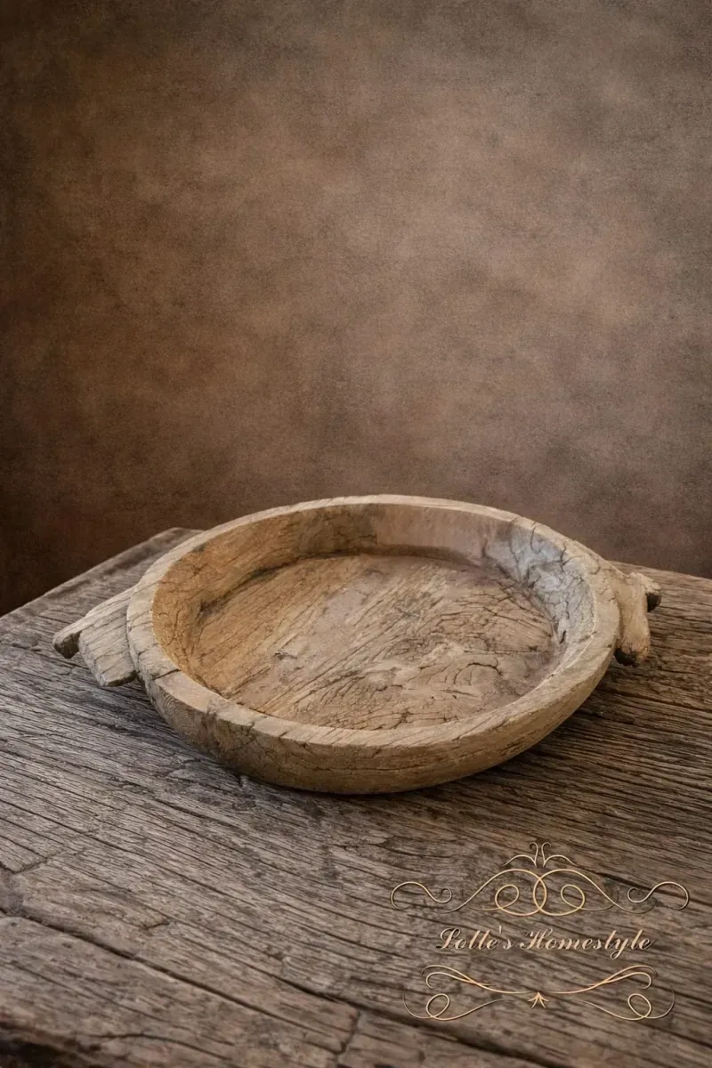 Oude Houten Chapati Schaal 1