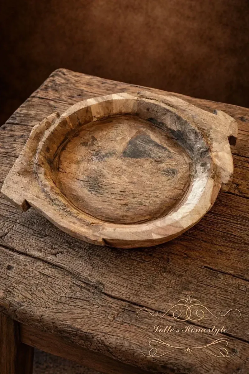 Oude Houten Chapati Schaal 2