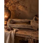 Oude houten trog – 57 × 18 cm