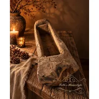 Oude houten trog – 57 × 18 cm