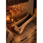 Oude houten trog – 60 × 22 cm