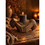 Unieke houten kaarsenhouder 2