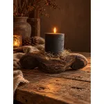 Unieke houten kaarsenhouder 4