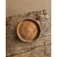 Houten plateau op voet