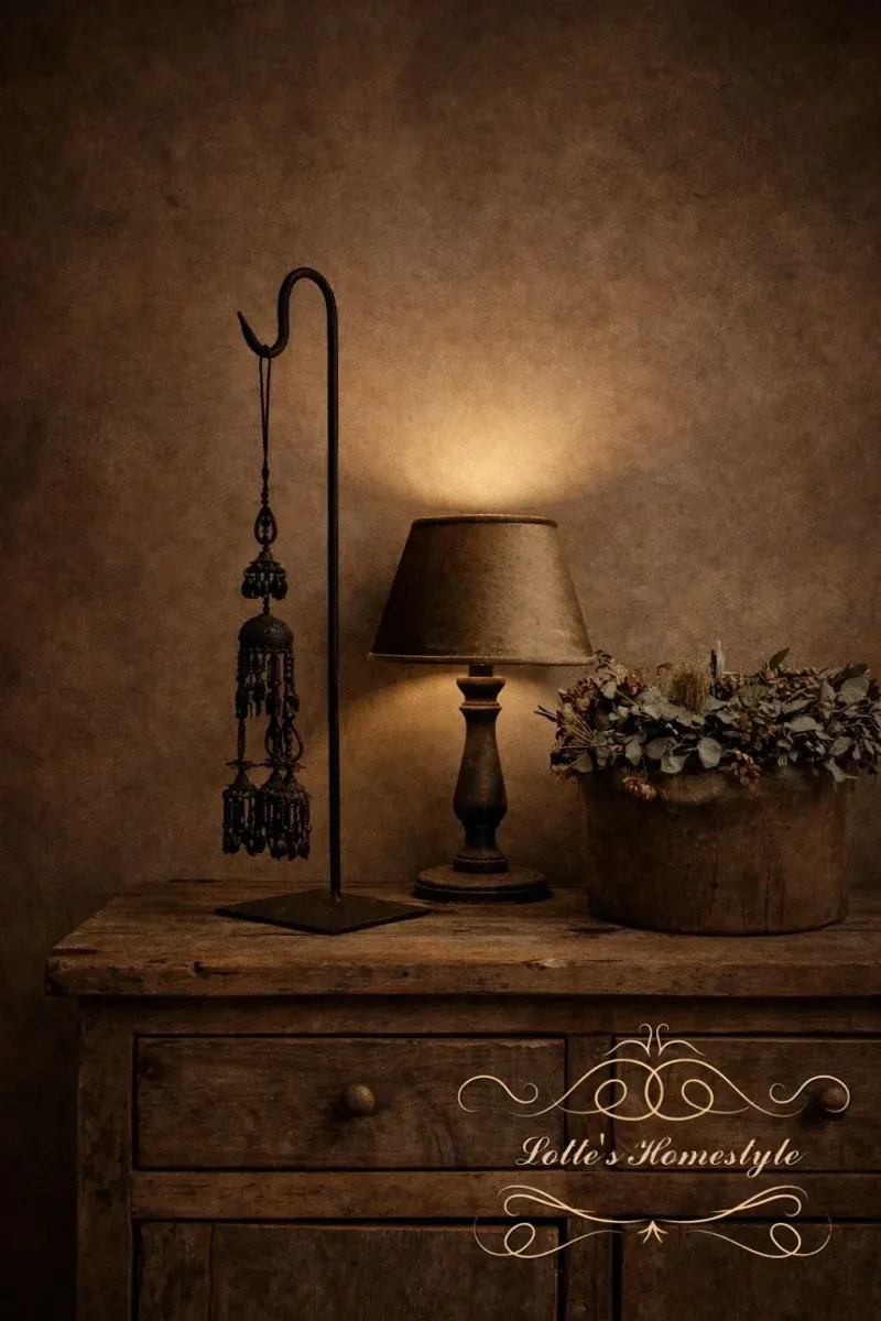 Bylou Metalen Hanger op Standaard – Landelijke Decoratie